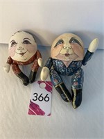 Vintage Jointed Humpty Dumpty Dolls