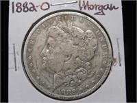 1882 O MORGAN SILVER DOLLAR 90%