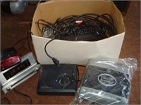 Electronics and remotes with cables and cords