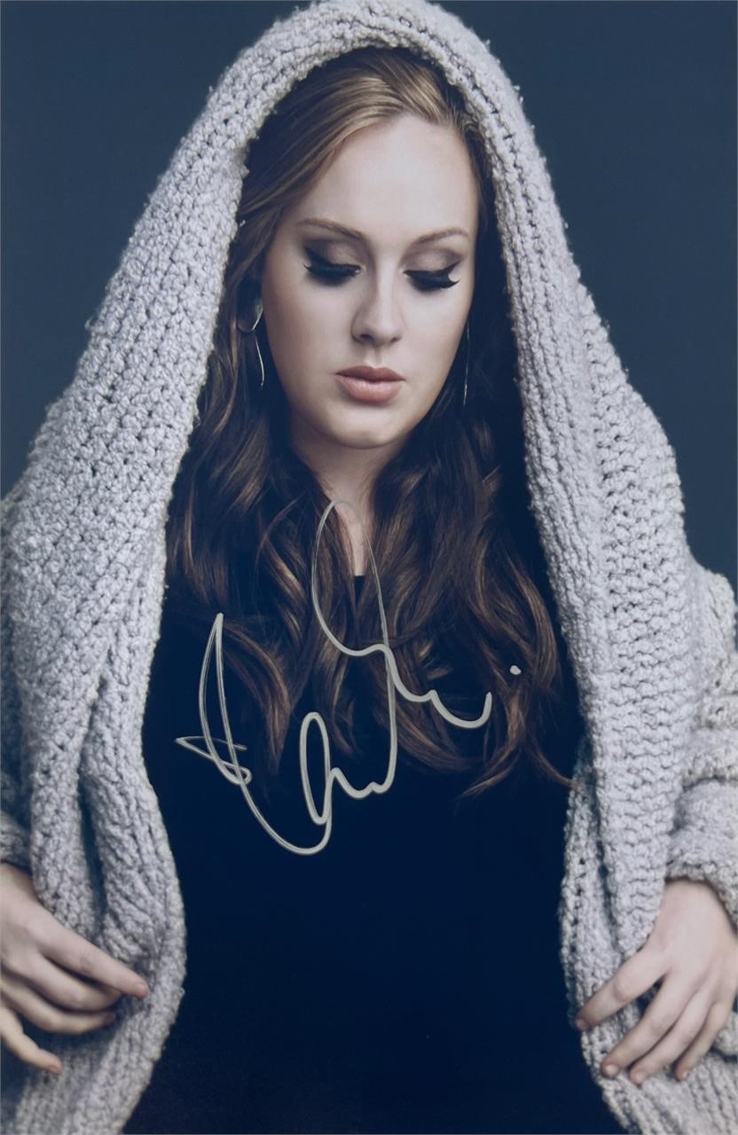 Autograph COA Adele Photo