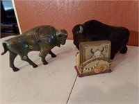 Buffalo/Skull - Coasters, Figure, Bank (3)