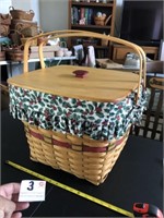 Longaberger Basket 12" Tall +/- with Lid