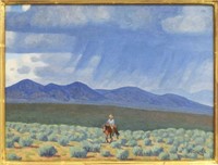 FRED DARGE (1900-1978) 'APPROACHING STORM' TAOS