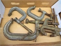 assorted C clamps