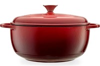 MERCER CULINARY, ENAMELLED CAST IRON DUTCH OVEN,