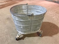 Vintage White Mop Bucket