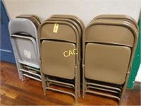 11pc Metal Folding Chairs