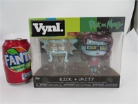 2 figurines Funko VYNL, Rick + Unity