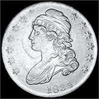 1834 Capped Bust Half Dollar NEARLY UNC