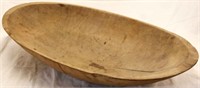 Vintage wooden dough bowl