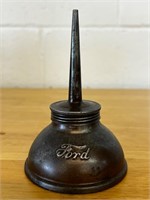 Antique Embossed "FORD" Script Thumb Oiler Oil Can