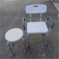 SHOWER CHAIR AND STOOL