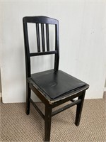 Adjustable antique wood office chair