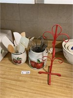 Kitchen Utensils & Mug Holder