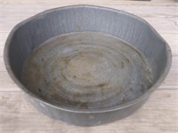F1) Vintage Galvanized Oil Drain Pan