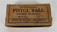 Winchester .45 Pistol Ball Ammo Wra 54