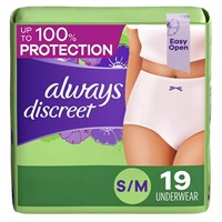 Always Discreet Adult Underwear Pull On Small/Medi