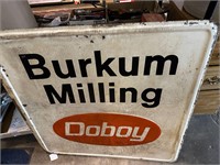 **3'X3' METAL BURKUM MILLING SIGN