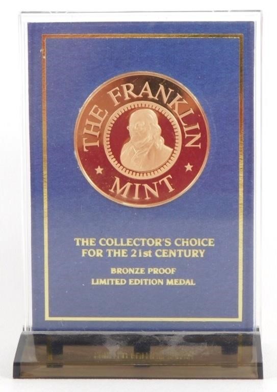 The Franklin Mint Millennium Bronze Proof Medal