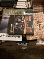 Box of books and new photo albums