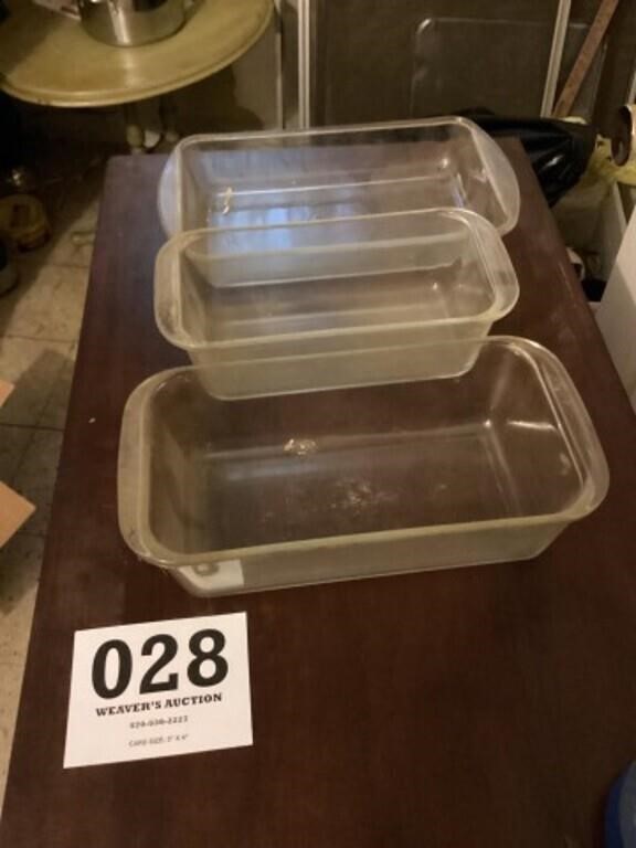 Two Pyrex baking dishes