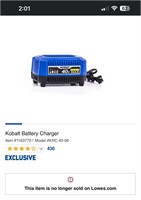 Kobalt 40V Lithium Ion Battery Charger