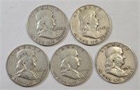 (5) Franklin 1/ 2 Dollars **