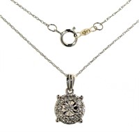 10kt Gold Brilliant 1/2 ct Diamond Necklace