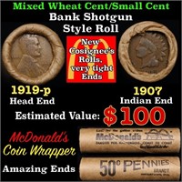 Small Cent Mixed Roll Orig Brandt McDonalds Wrappe