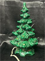 Vintage Ceramic Christmas Tree 10”  No bulbs