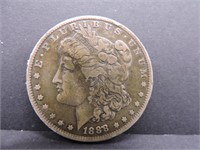 1888-O Hot Lips Silver Morgan Dollar
