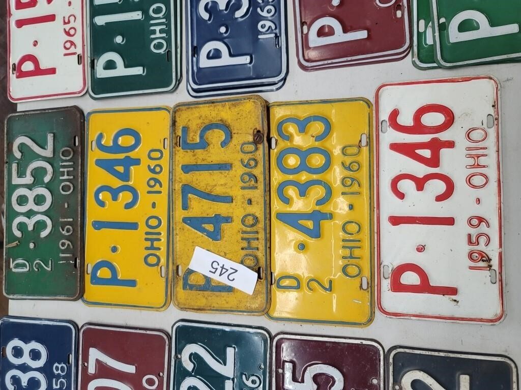 Ohio plates 60's