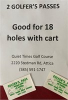 Quiet Times Golf: 2 Passes