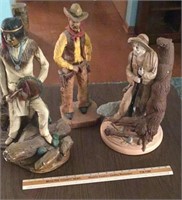 Vintage cowboy ceramic Decor 3pc