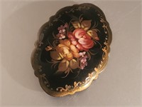 Signed handpainted brooch