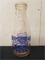 Vintage 10-in Blue Mountain Milk bottle