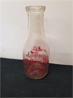 Vintage 10 inch Briar Rose Dairy bottle