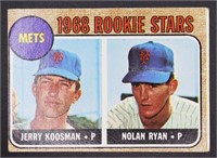 1968 Topps Baseball Rookie Stars (Jerry Koosman /