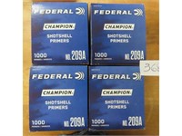 (4000) Federal Shotshell Primers #209A