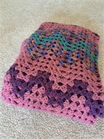 Hand Crocheted Vintage Blanket