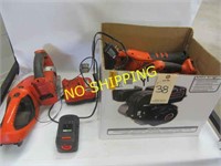 BOX W/ B&D CORDLESS TOOLS