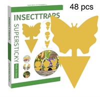 48 pack sticky insect traps non toxic and