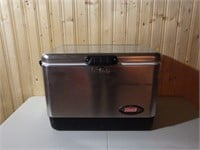 Old Coleman Stainless Steel Cooler