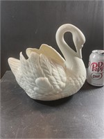 Ceramic swan centerpiece