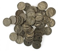(60) Pre 1964 Jefferson Nickels