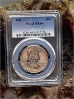 1963 Silver Franklin Half Dollar PR66 PCGS