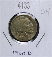 1920 D Buffalo Nickel VG8 Condition