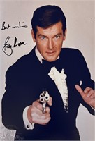 Autograph COA 007 Roger Moore Photo