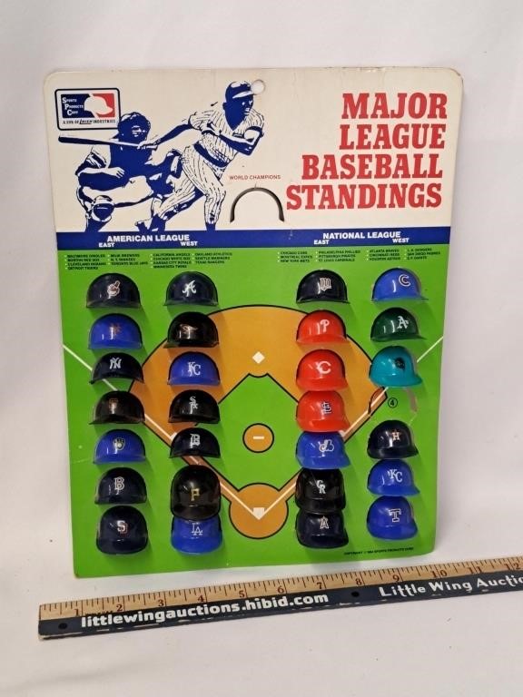 1984 MLB Mini Helmets w Stand-Missing 1