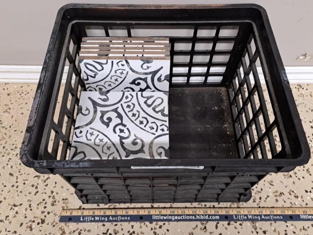 Turkish Ceramic Tiles x15 in Plastic Crate